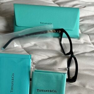Tiffany & Co. Black Glasses with Teal Case